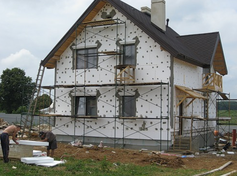 Hőszigetelő rendszert epitése